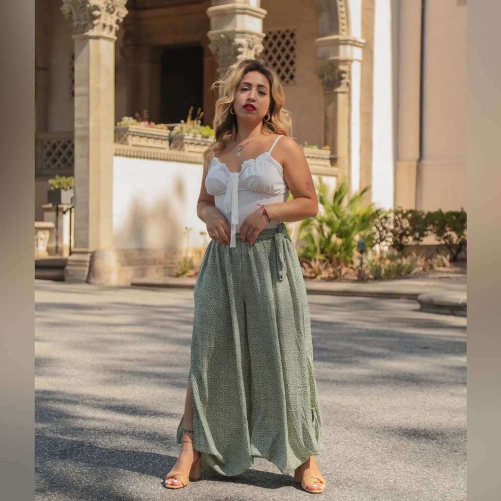 Light Green Flowy Pants